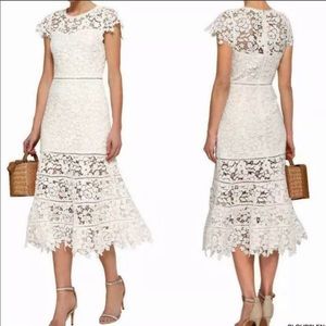 NWT Joie Celedonia white lace midi dress